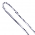 White Gold Miami Cuban Link Curb Chain 5.6mm 14K 22-40in