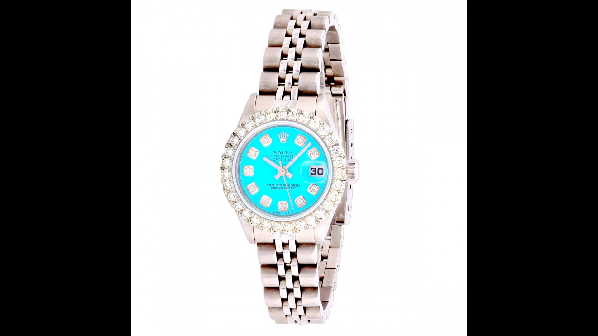 Rolex Datejust 6917 26MM Turquoise Diamond Dial With 