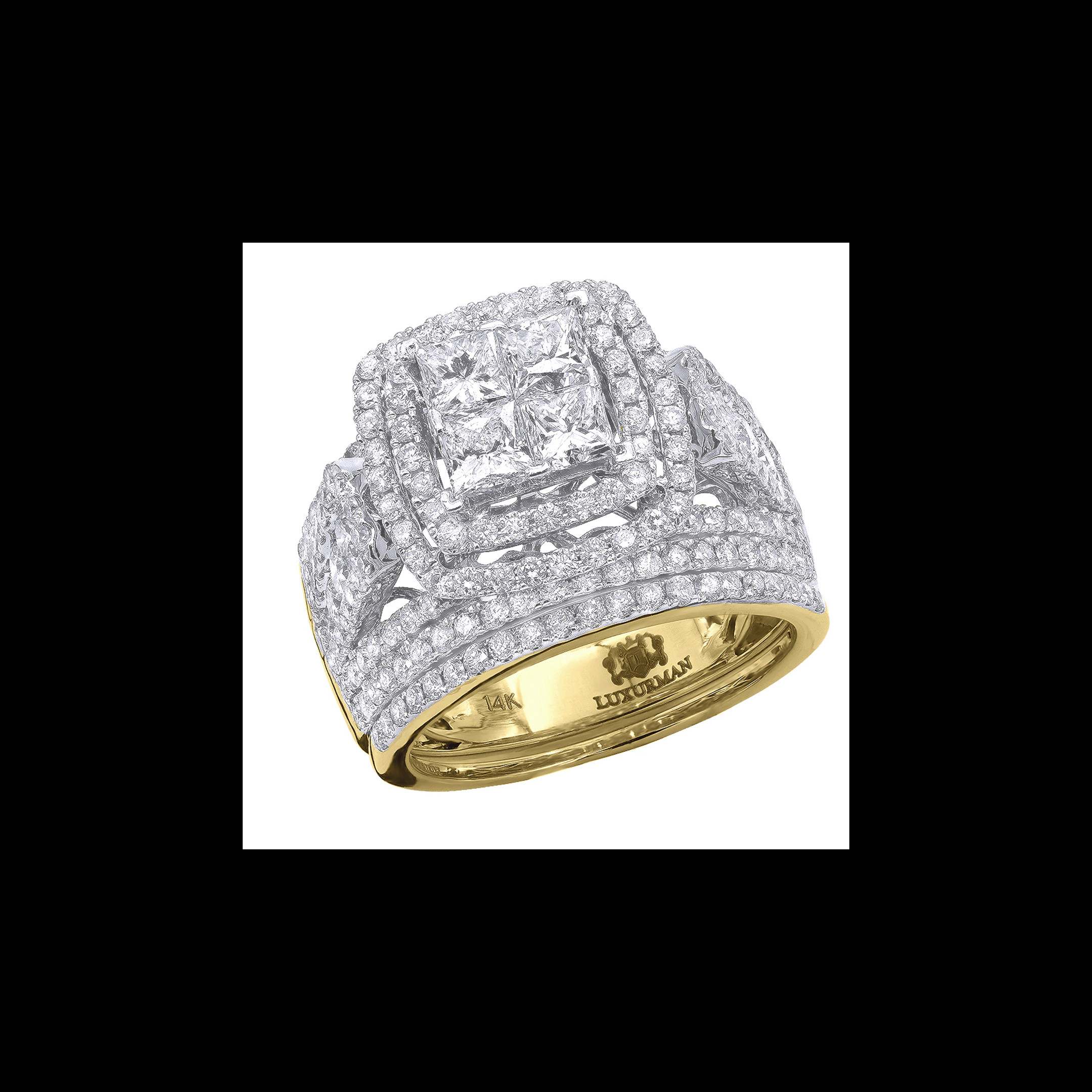 Bague Chevalière Or 10K Diamant 3mm - Occasion - Style Solitaire Dynasty