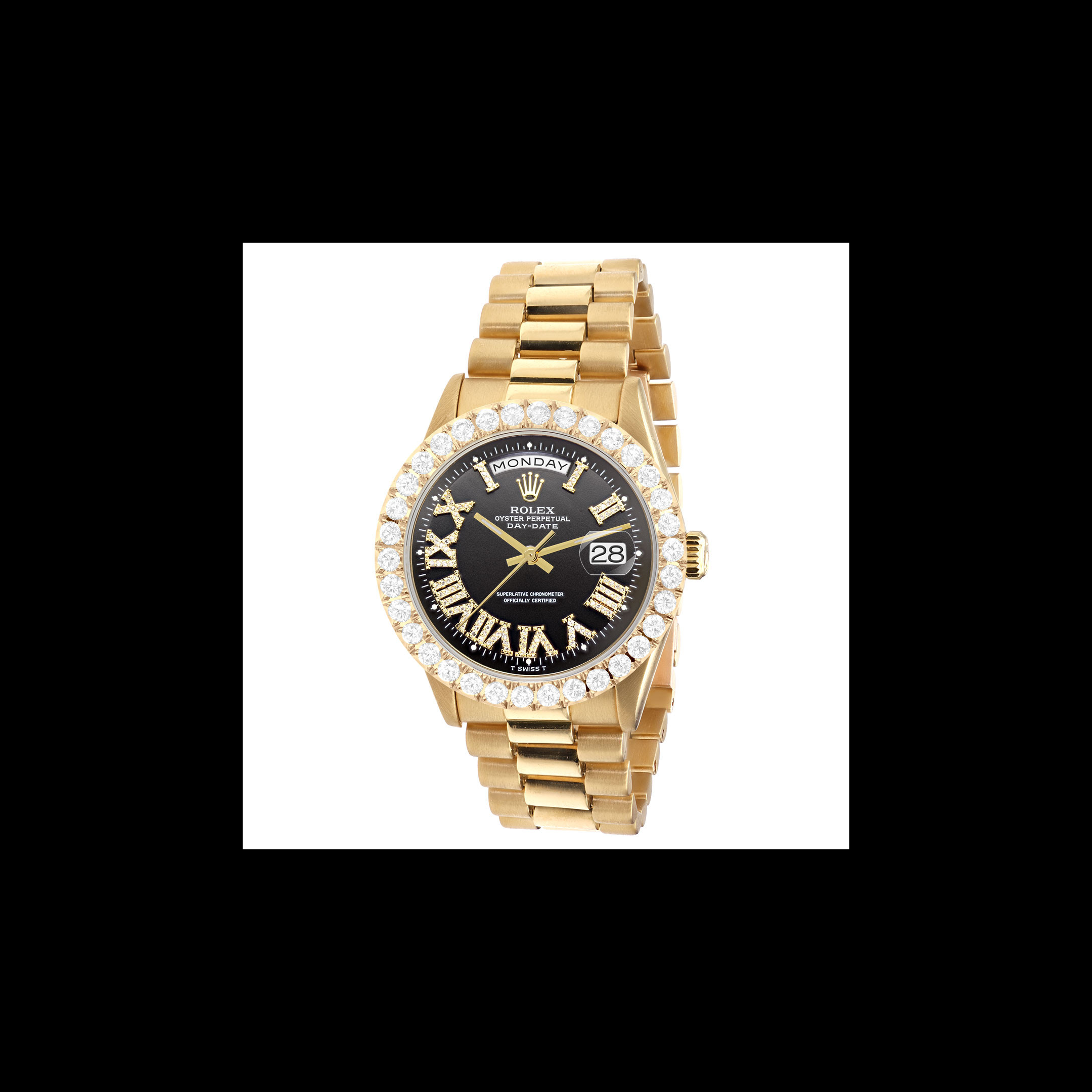 Women\'s Date Function Bracelet Watch Gold /Black Time and Tru Women main image 3