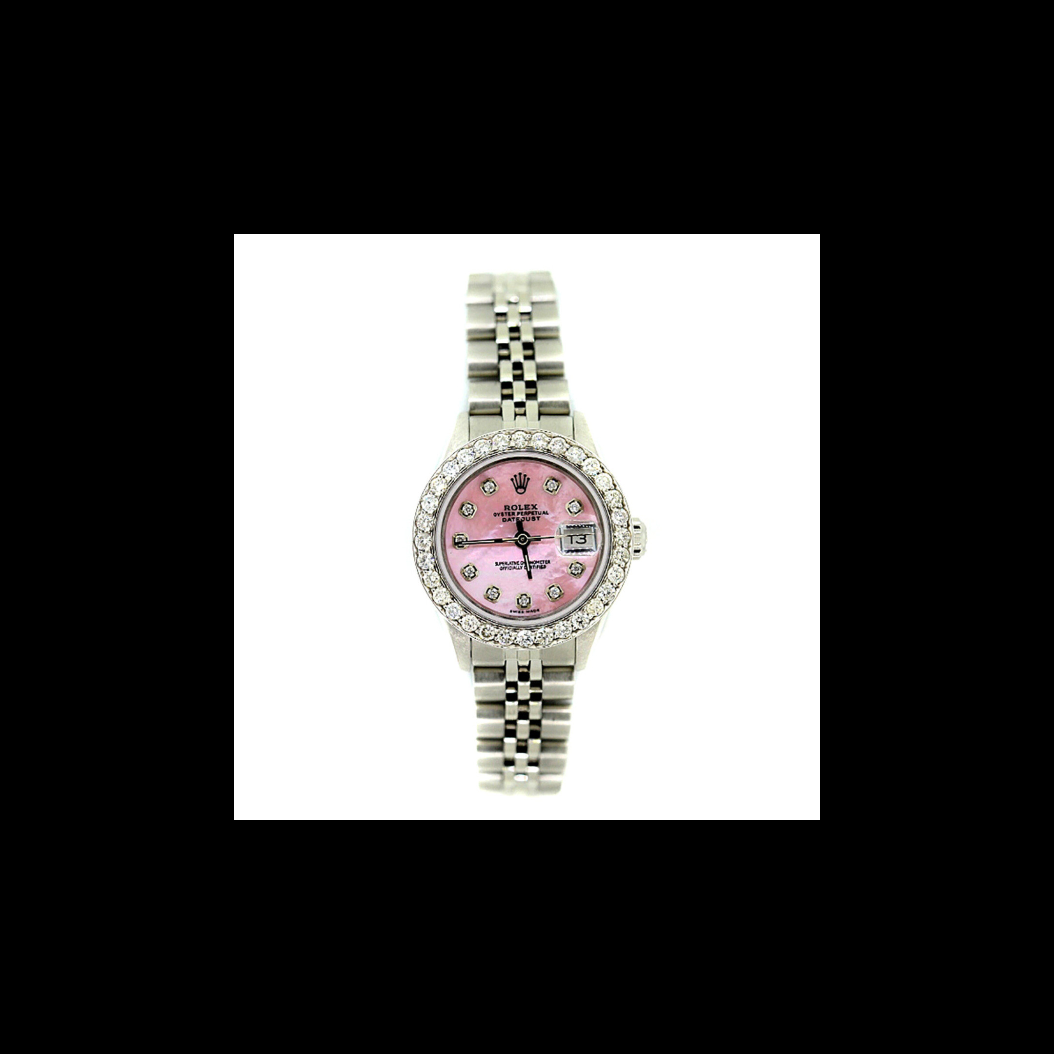 Rolex Datejust Oyster Perpetual Womens Diamond Watch Pink  display picture 2