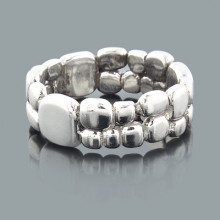 Handcrafted Silver Jewelry: Pebble Design Ring Handcrafted Silver Jewelry: Pebble Design Ring