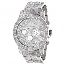Iced Out Watches Luxurman Mens Diamond Watch 1.25ct Iced Out Watches Luxurman Mens Diamond Watch 1.25ct