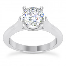 Round Diamond Platinum Engagement Ring 1ct 2.95mm Round Diamond Platinum Engagement Ring 1ct 2.95mm