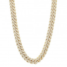 Heavy 14K Gold VS Diamond Cuban Link 16mm Wide Chain Necklace for Men 43ct Heavy 14K Gold VS Diamond Cuban Link 16mm Wide Chain Necklace for Men 43ct