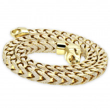Real Diamond Hip Hop Jewelry Solid 10K Gold Iced Out Franco Chain for Men Real Diamond Hip Hop Jewelry Solid 10K Gold Iced Out Franco Chain for Men