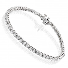 Round Diamond Tennis Bracelet in White Gold Yellow Gold Rose Gold 1.5ct 10K Round Diamond Tennis Bracelet in White Gold Yellow Gold Rose Gold 1.5ct 10K