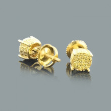 Yellow Diamond Stud Earrings 0.25ct Sterling Silver Yellow Diamond Stud Earrings 0.25ct Sterling Silver