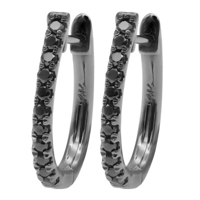 14k-black-diamond-hoop-huggie-