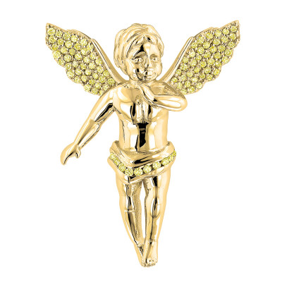 ANGEL Vintage 2007 Gold 未開封 箱付 キーホルダー付 14k-solid-gold-yellow-diamond-
