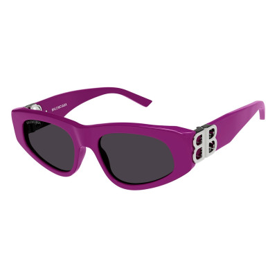 Balenciaga Women’s Sunglasses with Purple Lenses BALENCIAGA Sunglasses BB0080S 005 Violet Rectangle  main image 3