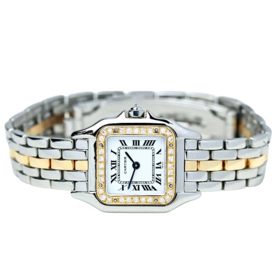 Cartier Panthère ステンレススチール 美品 Cartier Panthere 18K Gold and Stainless Steel Women's Diamond