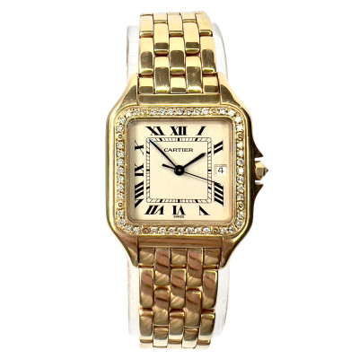 Cartier レディース 時計 シルバー ゴールド cartier-panthere-18k-yellow-