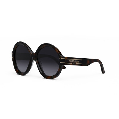 NEW AUTHENTIC DIORSIGNATURE R1U 26A1 HAVANA GREY ROUND WOMEN DIOR SUNGLASSES New DIOR DIORSIGNATURE R1U 26A1 Havana/Smoke Gradient 57-17  main image 3
