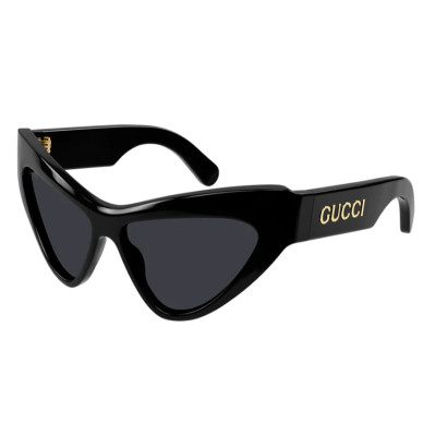 Gucci Black Cat-Eye Sunglasses with Gradient Smoke Lenses Gucci GG1931S Cat Eye Sunglasses | Fashion Eyewear US main image 3