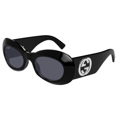 Gucci Sexy Black 55mm Oval Eyeglasses Gucci Gg1693o Women Black Oval Eyeglasses – Otticanet USA main image 2