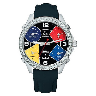 Jacob & Co. Five Time Zone Diamond Watch JC11 964604
