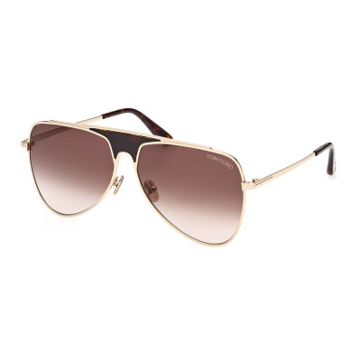 Tom Ford Brown Aviator Sunglasses with Gradient Lenses TOM FORD Men main image 4