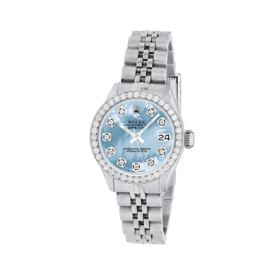 Womens Diamond Rolex Oyster Perpetual Lady-DateJust 26mm  display picture 3