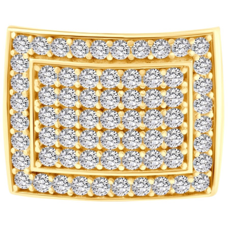 10k or 14k Gold Lab Grown Round Diamond l 1ct l G, VS for Men HD3424