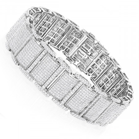Real Diamond 10K Gold Men's Iced Out Brace... 501097