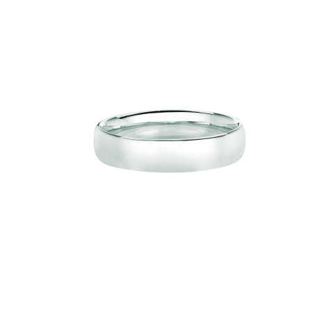 Women's White 14K Gold 5mm Wedding Band HD5034
