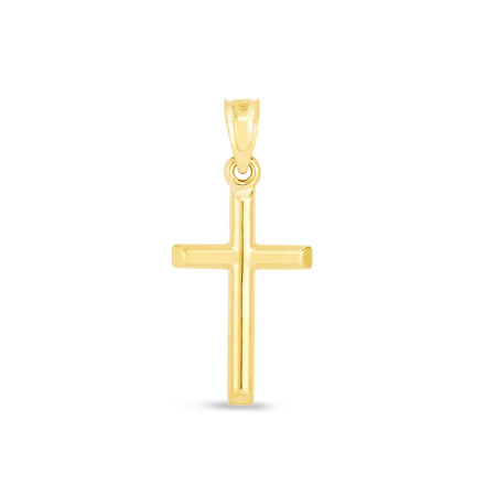 14K Gold Reversible Cross Pendant HD0256