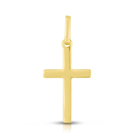 14K Gold Small Cross Pendant HD0246
