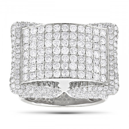 14K Men's Pave Diamond Ring 4.60ct 890191