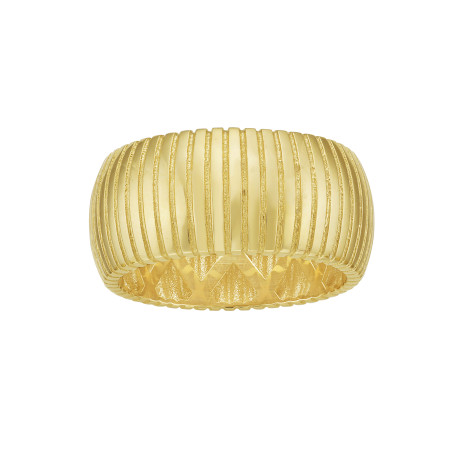 Unisex Yellow 14K Thick Tubogas Ring HD5041