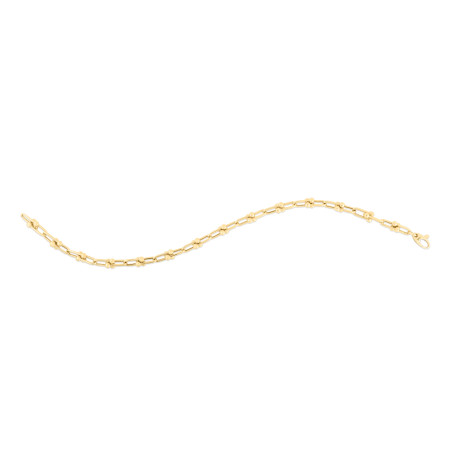 3.7mm JAX Bracelet for Men & Women | 14K Yellow Gold | Lobster Clasp in Yellow color  HD5152