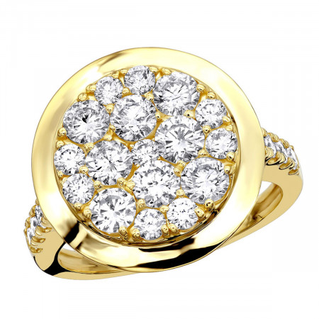 4 Carat Diamond Engagement Ring 14k Gold f... 000742