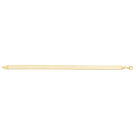 5.7mm Cleopatra Bracelet for Men & Women | 10K Yellow Gold | Lobster Clasp in Yellow color  HD5170