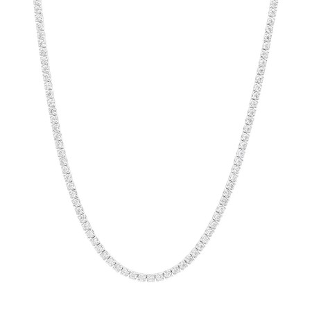 Women's 14K White Gold Lab Grown Diamond Tennis Chain Necklace HD00114/14WHBM