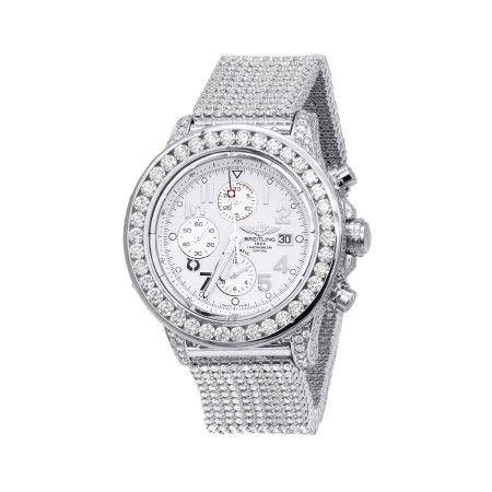 Super Avenger Breitling Diamond Watch for Men 35 carats 964293