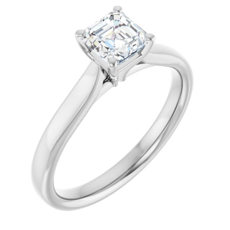 Ava 0.75 Carat Asscher Diamond Solitaire Engagement Ring ST072DNA