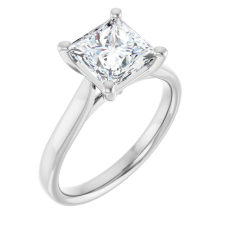 Ava 2 Carat Square Diamond Solitaire Engagement Ring ST072DNS