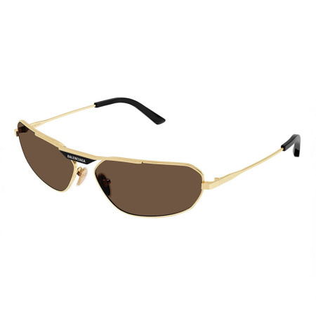 Balenciaga Men's Designer Geometric Sunglasses BB0245S003 Brown Lenses M09484