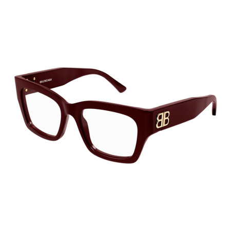 Balenciaga Women's Designer Rectangle Eyeglasses BB0325O004 Clear Demo Lenses M13767