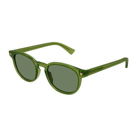 Bottega Veneta Men's Designer Round RX-Sunglasses BV1253S003 Green Lenses M09578