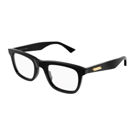 Bottega Veneta Men's Designer Square Eyeglasses BV1129O001 Clear Demo Lenses M13726