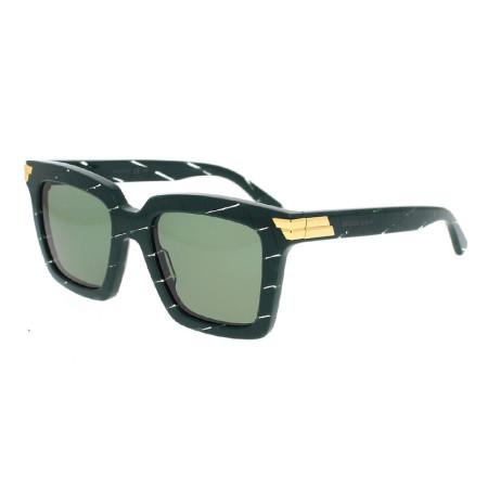 Bottega Veneta Women's Designer Square Sunglasses BV1005S008 Green Lenses M13268