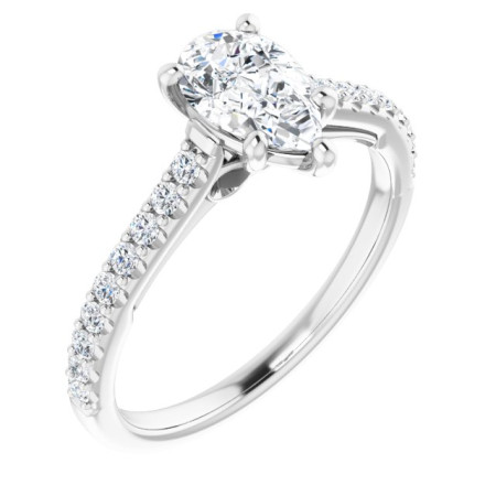 Brielle 1 Carat Pear Diamond Engagement Ring ST092DNP