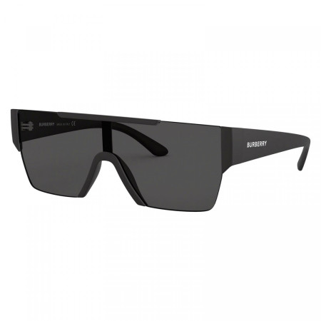 Burberry Men's Sunglasses Black/Dark Grey Single Lens