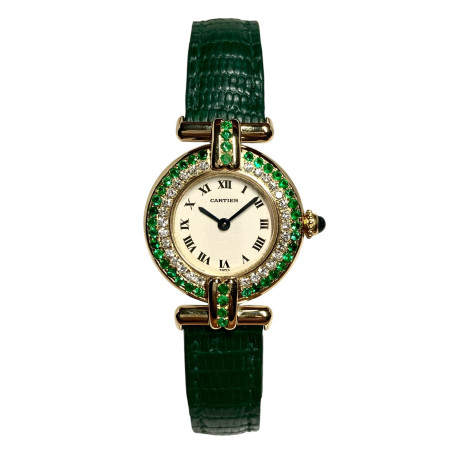 Cartier Colisee 18K Yellow Gold Women's Diamond Watch 24mm 0.36ct S000425
