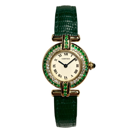 Cartier Colisee 18K Yellow Gold Women's Diamond Watch 24mm  S000471