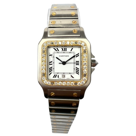 小物 Cartier Cartier Roadster Stainless Steel Men's Diamond Watch 42mm