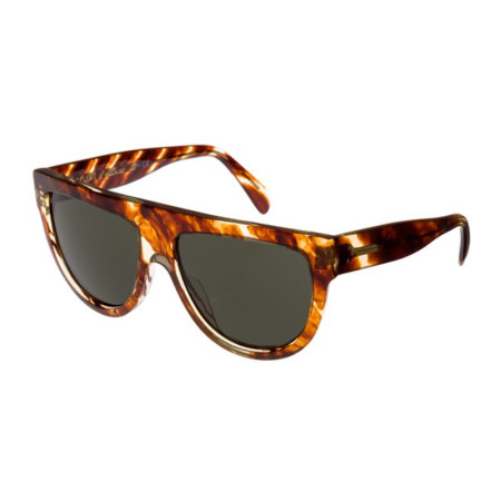 Celine Women's Designer Geometric Sunglasses CL40001I56N Green Lenses M15019