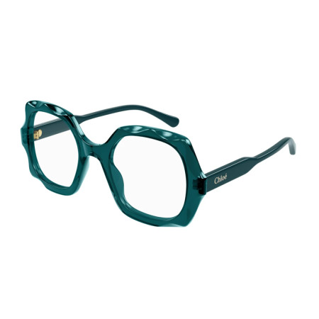 Chloe Women's Designer Square Eyeglasses CH0228O006 Clear Demo Lenses M15562