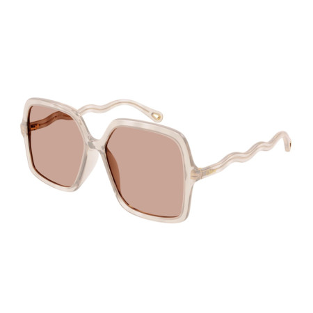 Chloe Women's Designer Square RX-Sunglasses CH0086S006 Pink Lenses M14692